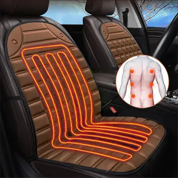 12 V ısıtmalı araba koltuk minderi kapak koltuk ısıtıcı ısıtıcı ısıtmalı koltuk Cardriver ev yastık yastık yastık evrensel Wint B5J4