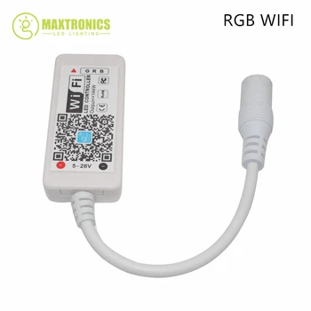 16 Milyon Renk Wifi RGB / RGBW LED Denetleyici akıllı telefon kontrolü Müzik Ve Zamanlayıcı Modu Sihirli Ev Mini Wifi Led RGB Denetleyici