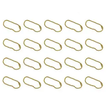 3x10 cm Altın Alaşım Anahtar Zincirleri DIY Takı Yapımı Bulguları 20 adet