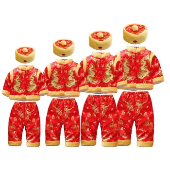 Erkek Kız Tang Takım Elbise Bebek Çin Tarzı takım elbise 100 günlük Kutlama ve Festivaller Doğum Günü Partisi Noel Çin Yeni Yılı