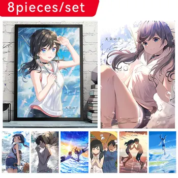 Sıcak Posterler Anime Ayrışma Sizinle Komik Karakterler Ev Boyama Çekirdek Seti Su Geçirmez duvar çıkartmaları çocuk Odası Dekor