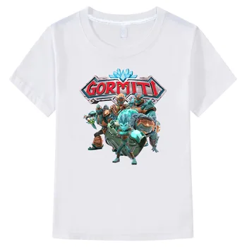 Yaz Gormiti T-Shirt Oyunu Çocuk Giyim Bebek Tees Tops Tişörtleri Çocuk Kostüm Kısa Kollu Erkek Kız T Shirt %100 % Pamuk