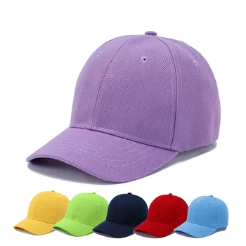 Yaz Çocuk Bebek Kap Çocuk Erkek Kız Düz Renk Pamuk Ayarlanabilir Beyzbol Mektup Kapaklar Bebek Şapka Snapback Hip-Hop güneş şapkası